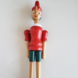 Pinocchio wooden jointed handcrafted from Italy